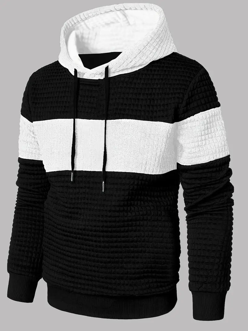 Arvid - Sudadera Con Capucha Texturizada y Bloques De Color