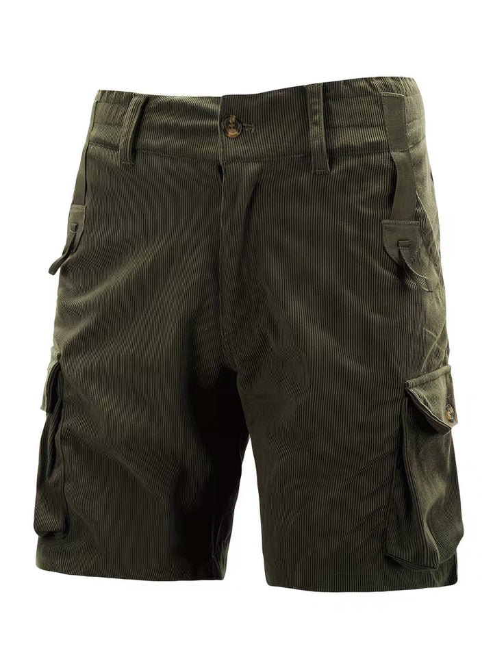 Jorit - Pantalones Cortos Carga De Pana Con Tejido 3D