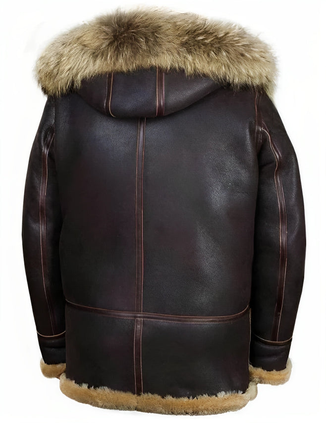 Detlef - Chaqueta de invierno estilo shearling