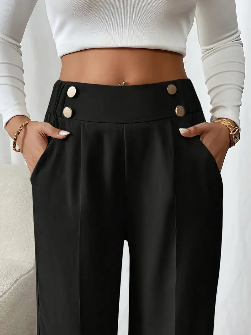 Orvella - Cómodos Pantalones Anchos Con Bolsillos