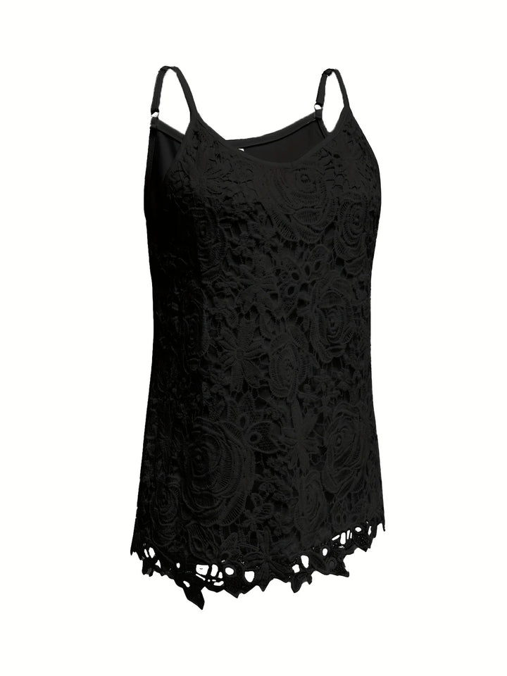 Juna - Elegante Sin Mangas Enlace Top Con Cuello En V