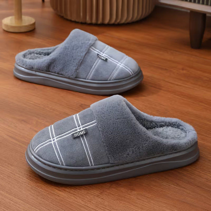 Bugra - Zapatillas De Felpa Con Estampado a Cuadros