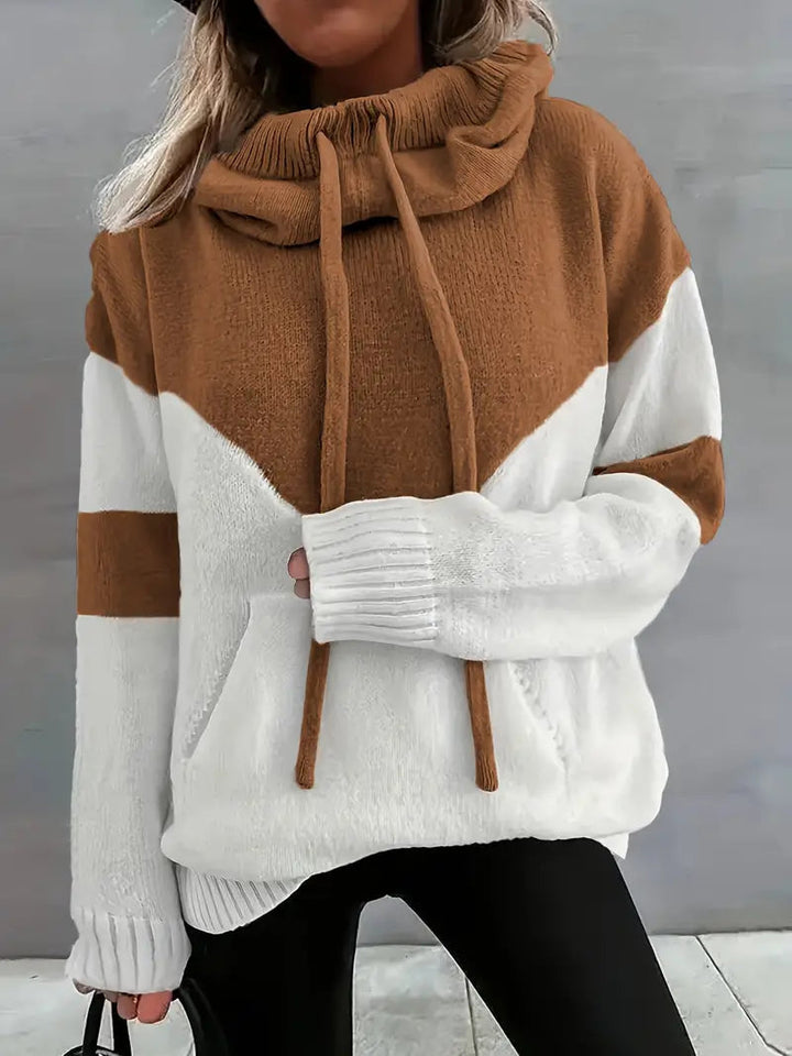 Letitia - Sudadera Con Capucha y Cordón en Bloque de Color