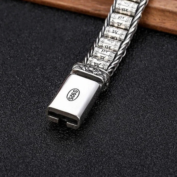 SilverTruth – Pulsera De Plata De Ley Con Seis Signos De La Verdad