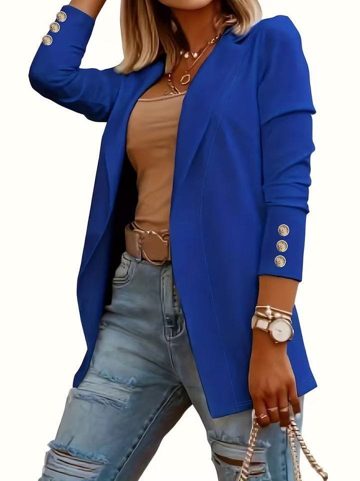 Nikia - Blazer De Manga Larga Con Botones Decorativos
