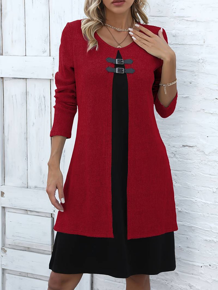 Shirahoshi - Traje De Dos Piezas Con Cuello Redondo Para Otoño e Invierno