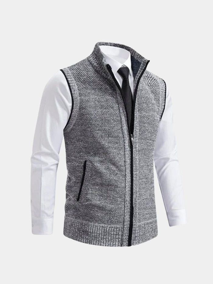 Bronislaw - Elegante Chaleco Con Cremallera Completa