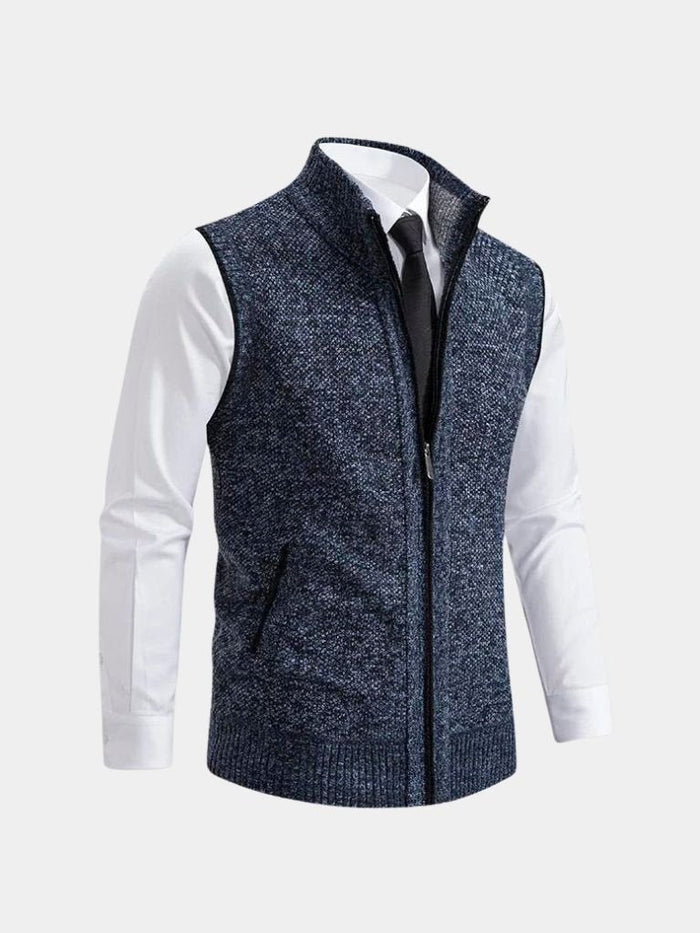 Bronislaw - Elegante Chaleco Con Cremallera Completa