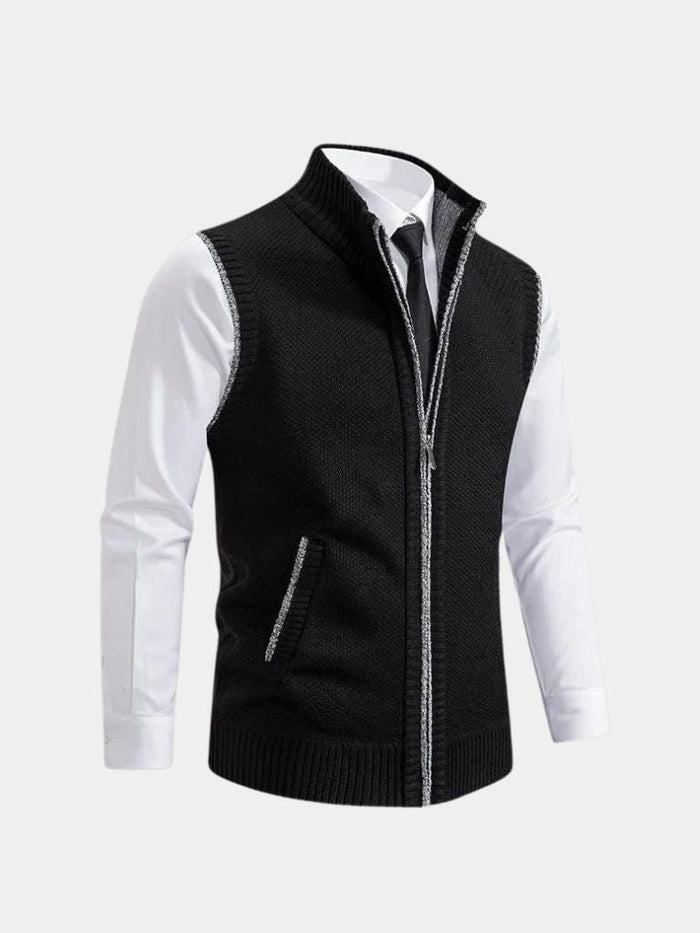 Bronislaw - Elegante Chaleco Con Cremallera Completa