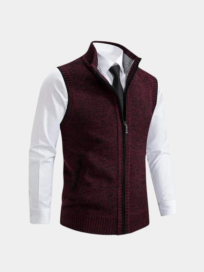 Bronislaw - Elegante Chaleco Con Cremallera Completa