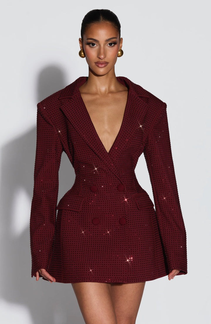 Zaerine - Vestido Mini Tipo Blazer De Doble Botonadura a Medida