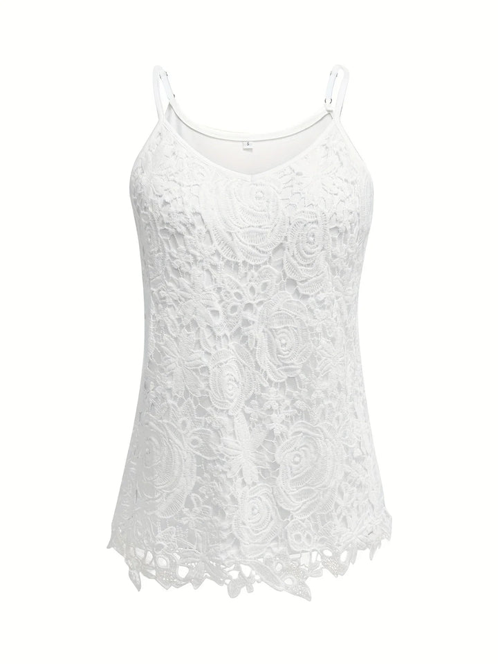 Juna - Elegante Sin Mangas Enlace Top Con Cuello En V