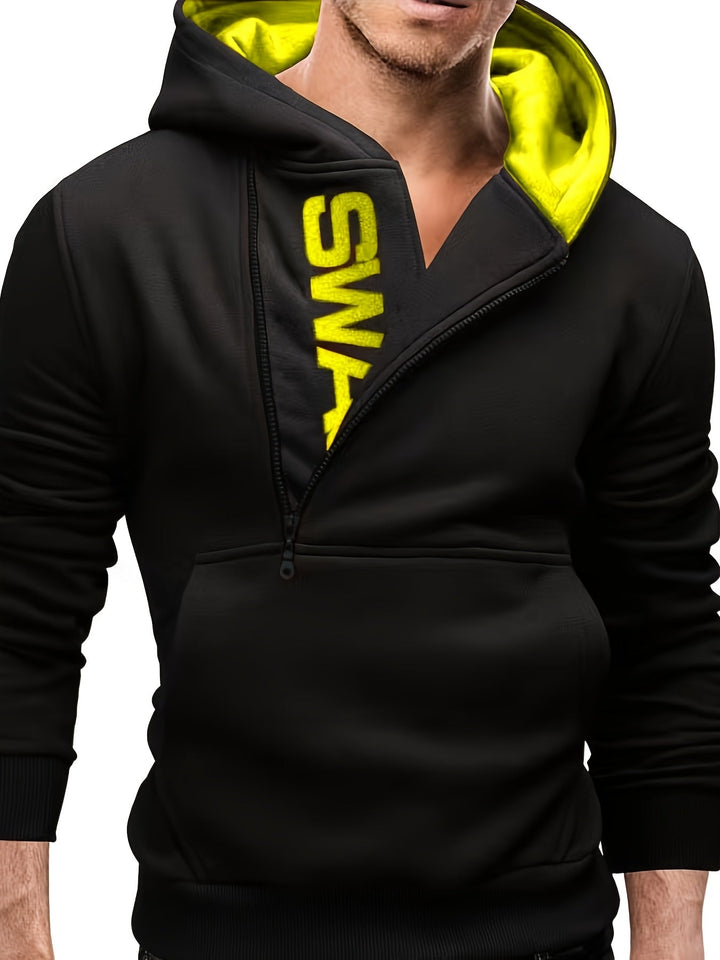 Erik - Sudadera Con Capucha De Manga Larga Y Corte Entallado