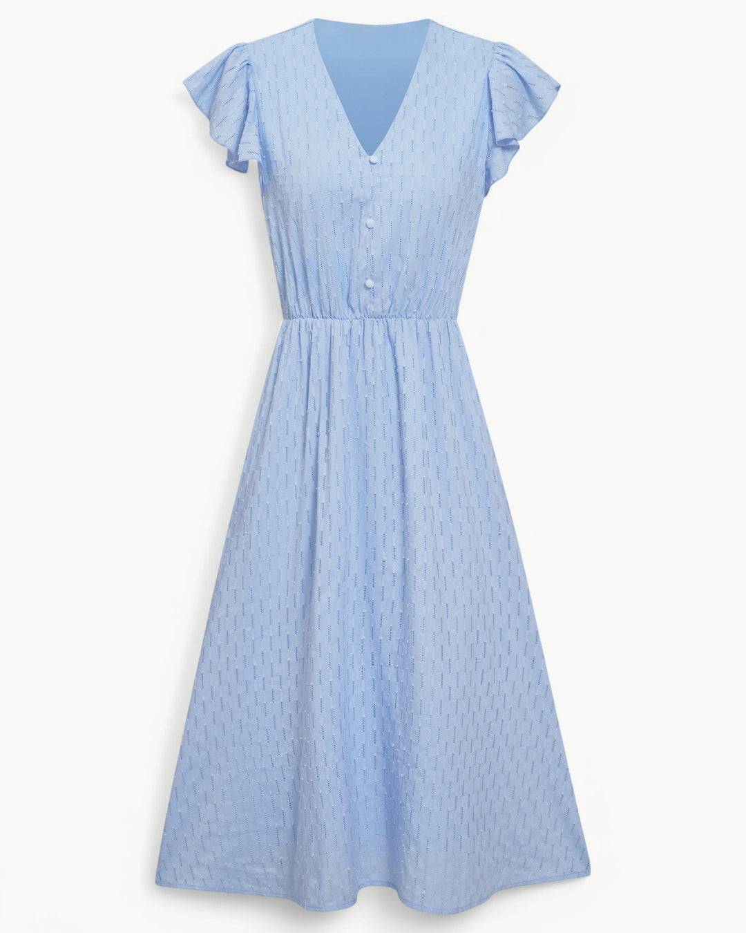Julieta - Vestido Midi Con Mangas Con Volantes