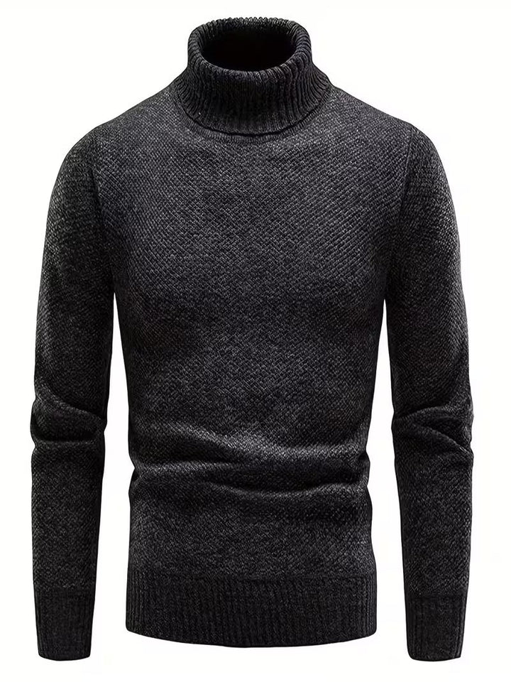 Wessam - Elegante Jersey De Punto Con Cuello Alto