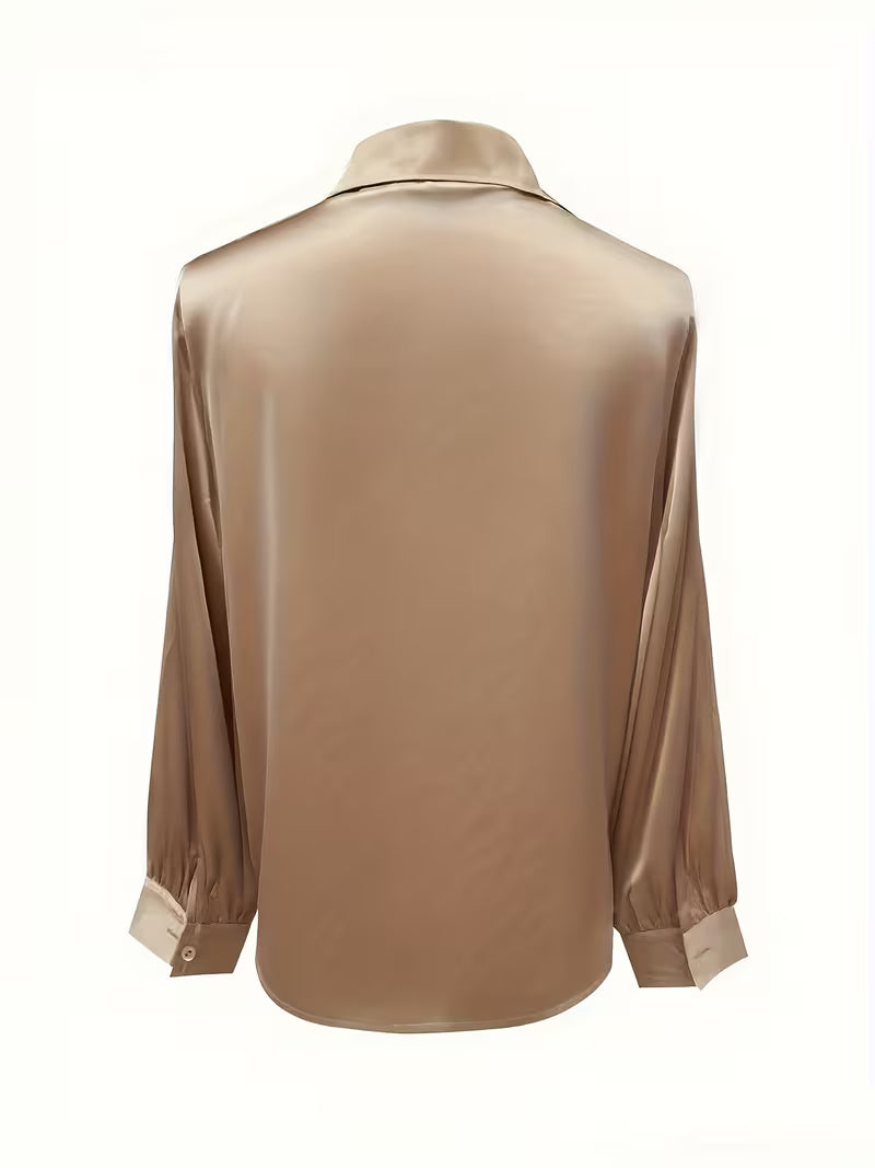Leylah - Elegante Blusa De Manga Larga
