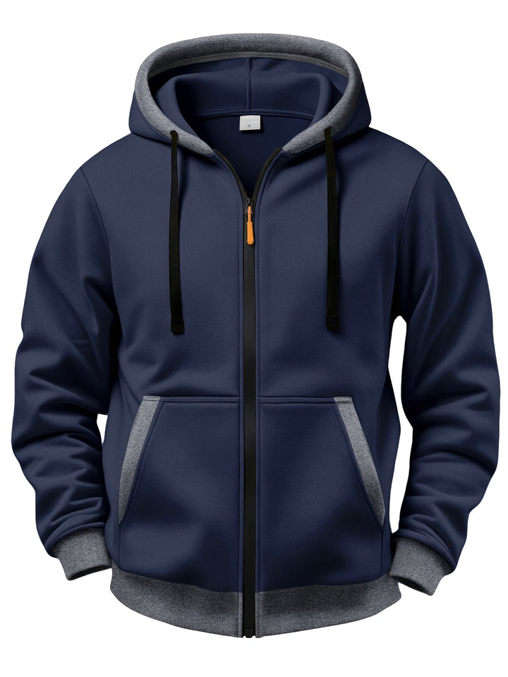 Mussoline - Casual Long Sleeve Winter Hooded With Zipper
