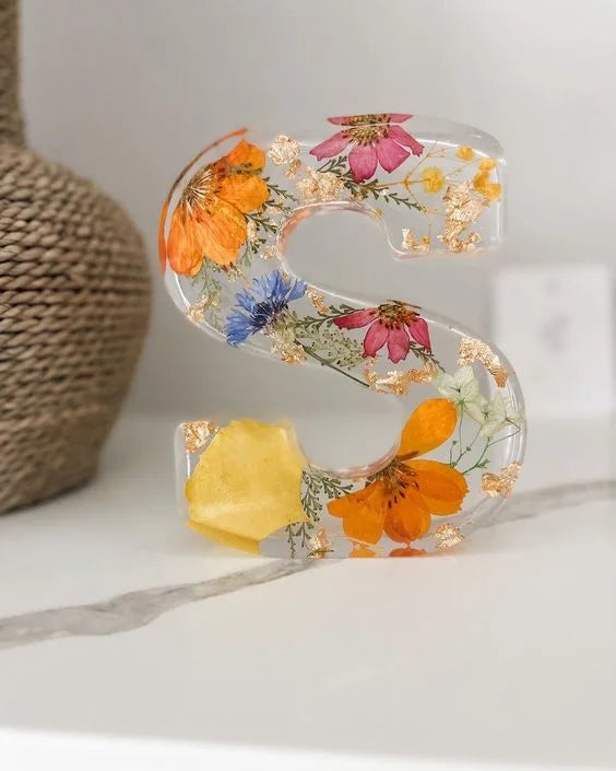 PetalLume - Lámpara De Noche De Resina Con Flores Hechas a Mano