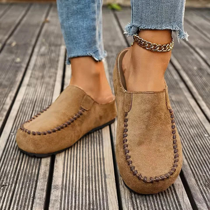 Lidja - Mules De Cuero Vintage