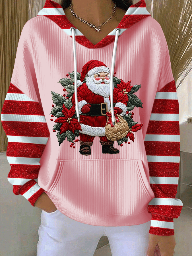 Kathryn - Sudadera Con Capucha y Estampado De Papá Noel