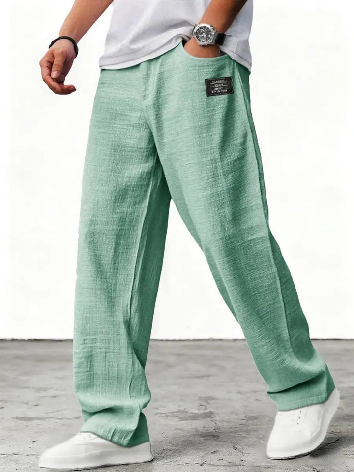 Lushan - Pantalón Holgado de Lino