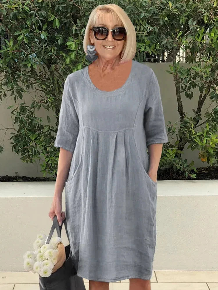 Devyn - Elegante Vestido Con Bolsillos