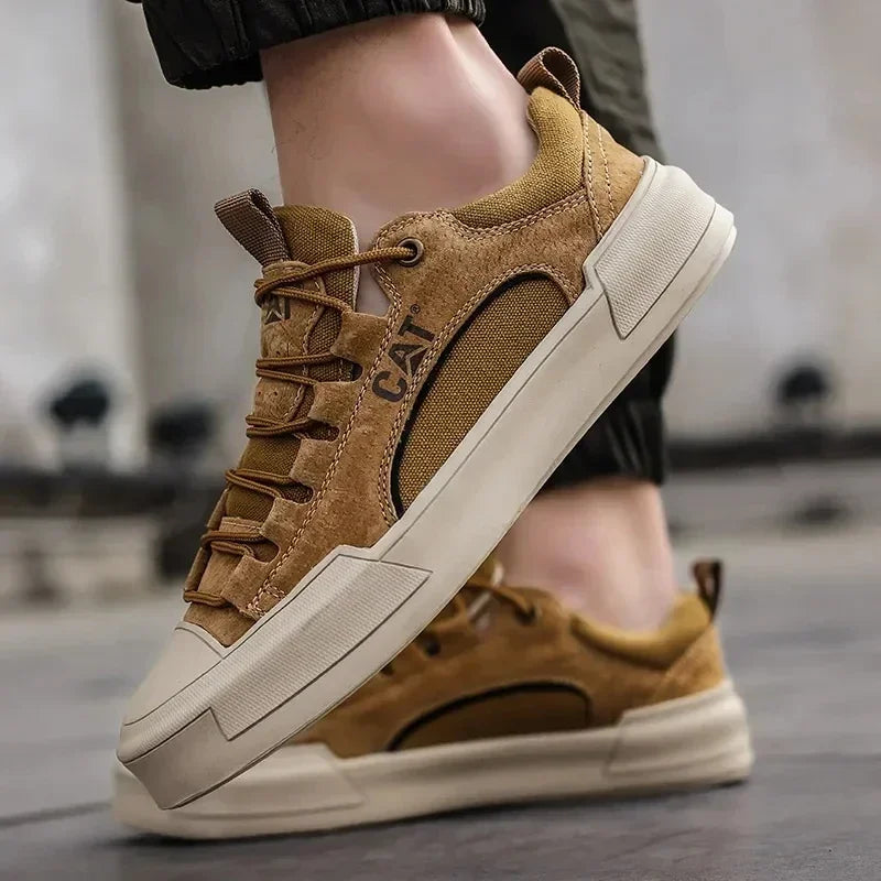 Atherton - Zapatillas Deportivas Informales de Ante Con Cordones