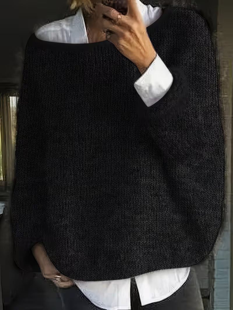 Maristela - Jersey Informal Holgado De Manga Larga