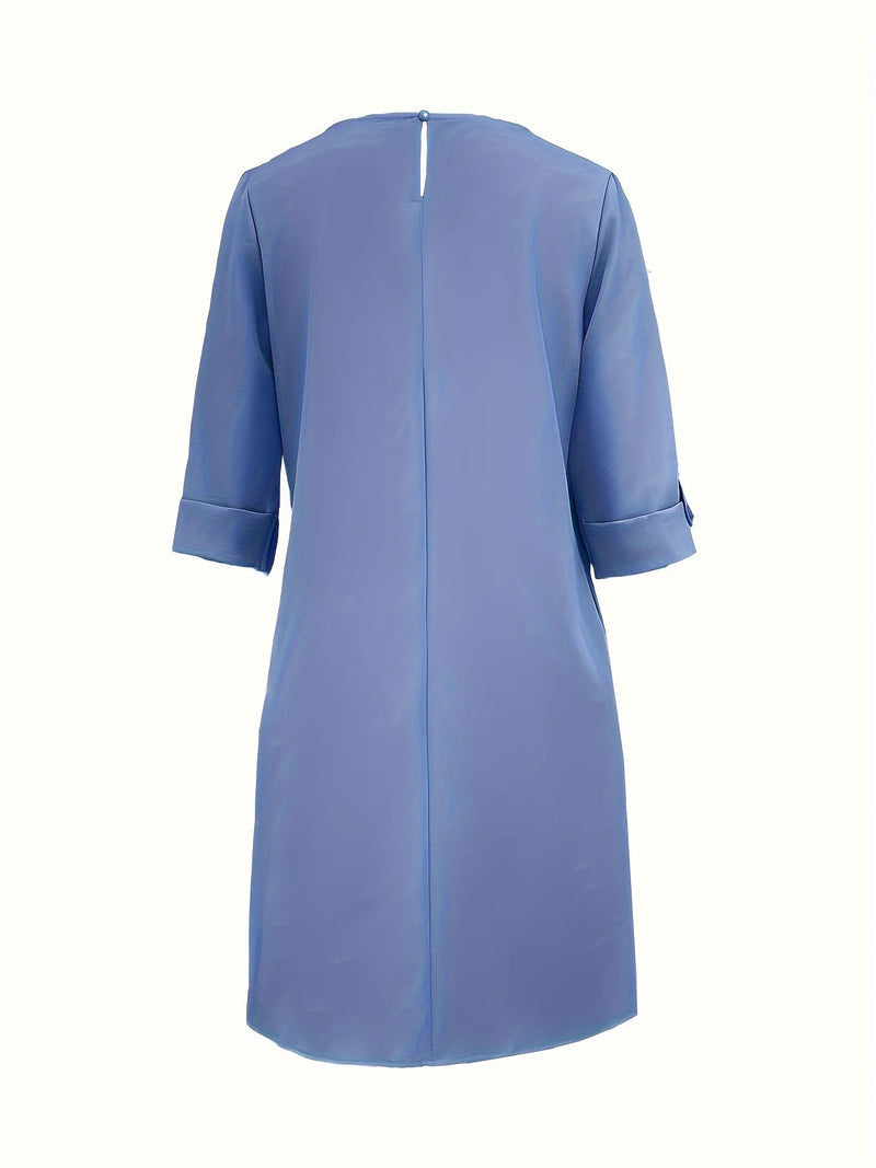 Kayana - Cómodo Vestido con Cuello Redondo
