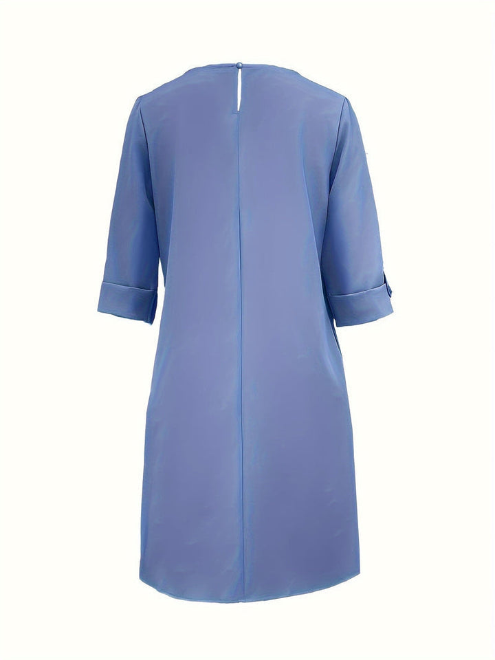 Kayana - Cómodo Vestido con Cuello Redondo