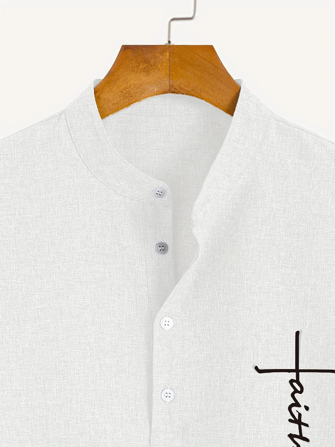 Elliott - Elegante Manga Corta Camisa Con Cuello Alto