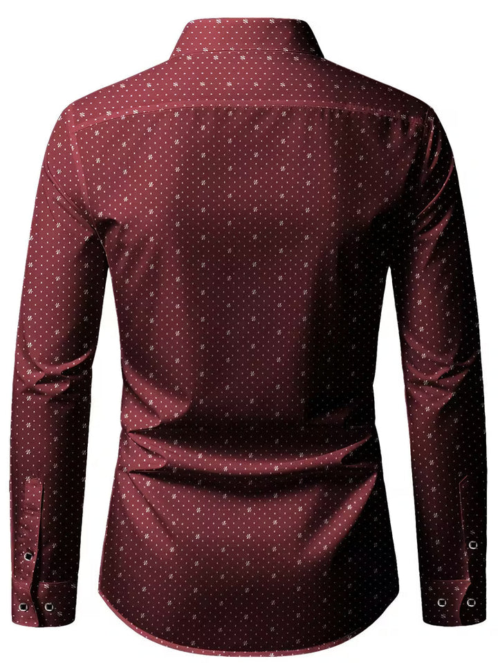 Spyros - Camisa De Manga Larga Con Botones En La Parte Delantera