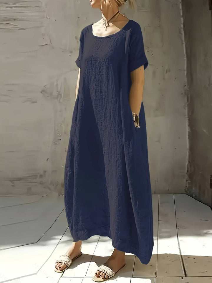 Anuradhi - Vestido largo Informal Con Mangas Holgadas