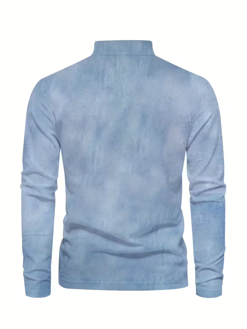 Giles - Camisa Elegante Con Estampado 3D De Velero En La Solapa