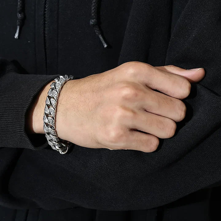 MotifLuxe - Pulsera de plata con Cierre Arabesco