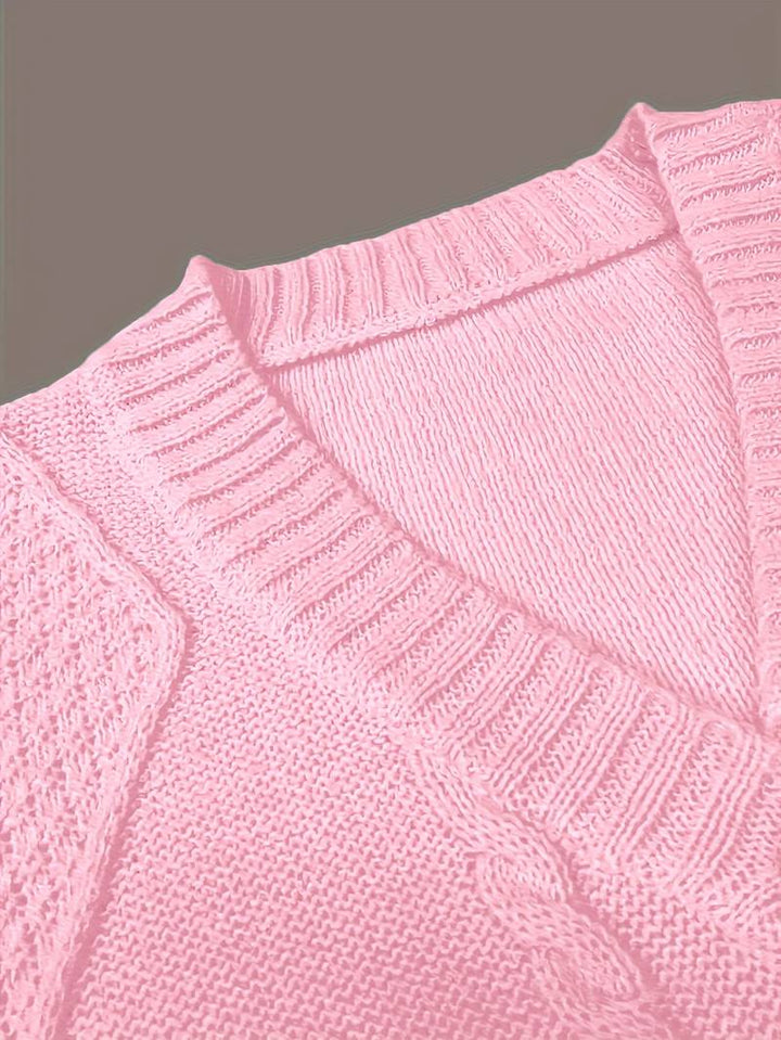 Tzvia - Jersey de Punto Informal Con Cuello en V
