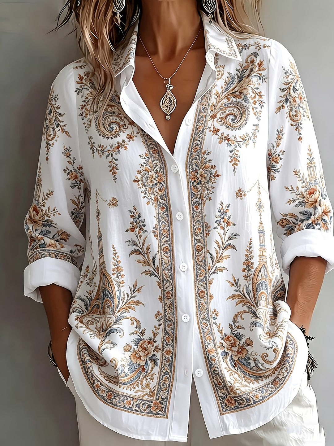 Aldana - Camisa De Manga Larga Con Botones