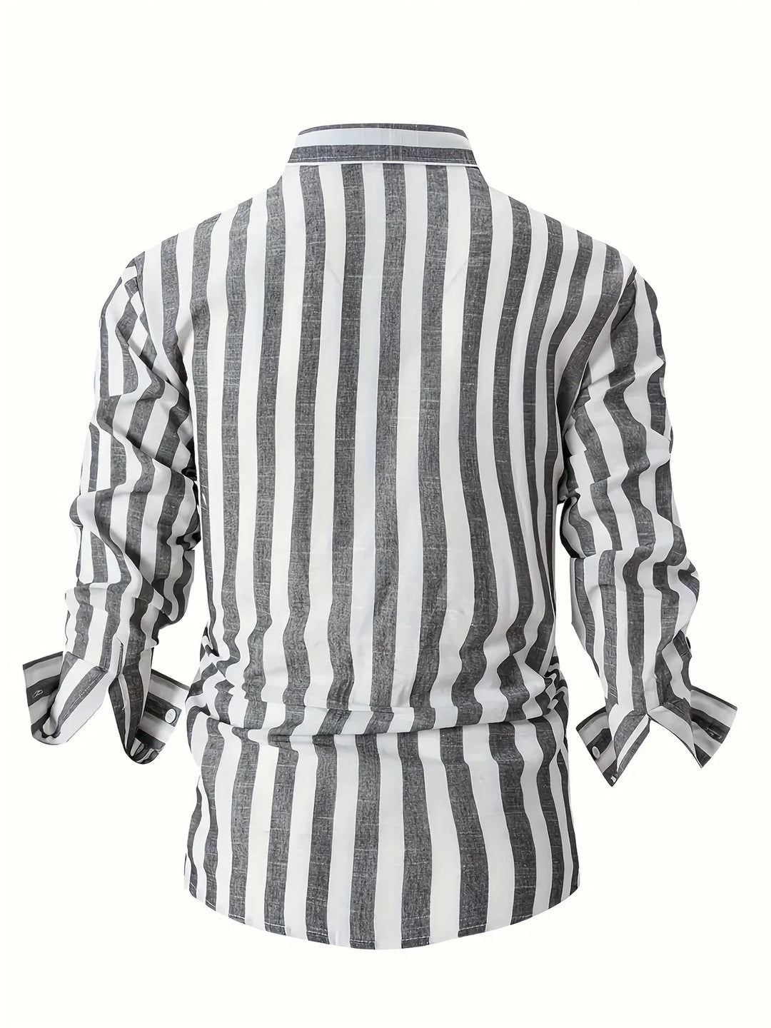 George - Camisa Elegante De Manga Larga a Rayas