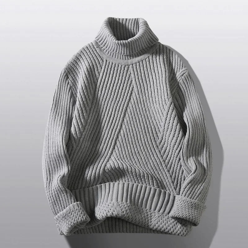 Zhen - Jersey de Invierno de Cuello Alto