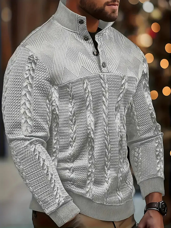 Dawson - Jersey Henley De Manga Larga Con Rayas