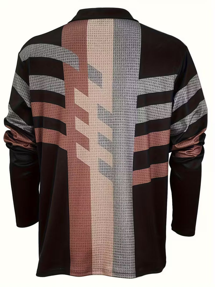 Thomson - Camisa De Manga Larga Con Media Cremallera