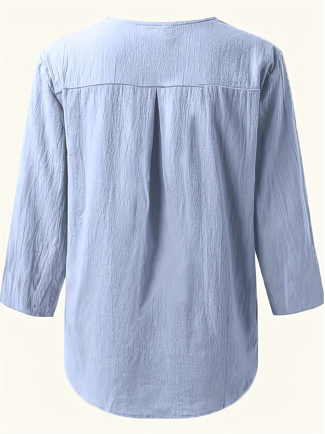 Mykaela - Blusa Informal De Algodón Y Lino