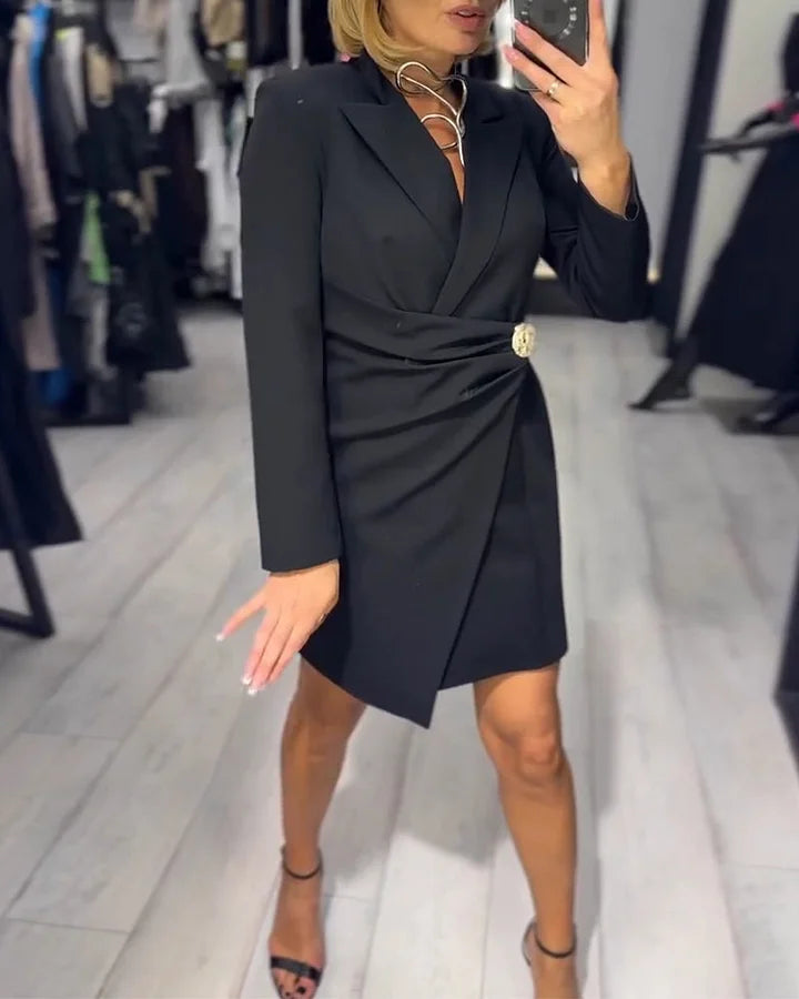 Funshine - Traje Con Cuello de Moda y Corte Ajustado