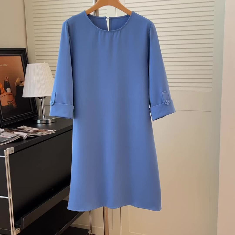 Kayana - Cómodo Vestido con Cuello Redondo