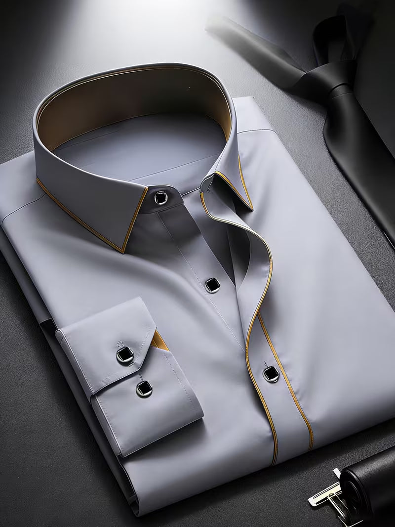 Daven - Camisa Informal De Corte Entallado