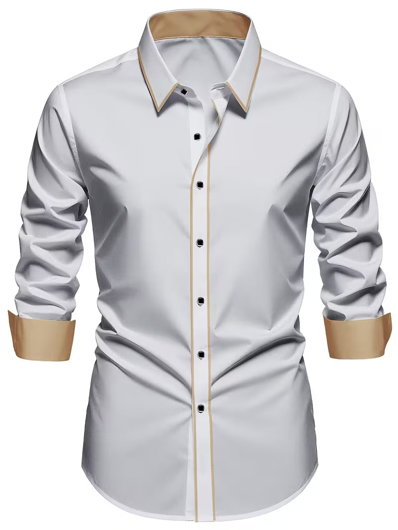 Daven - Camisa Informal De Corte Entallado