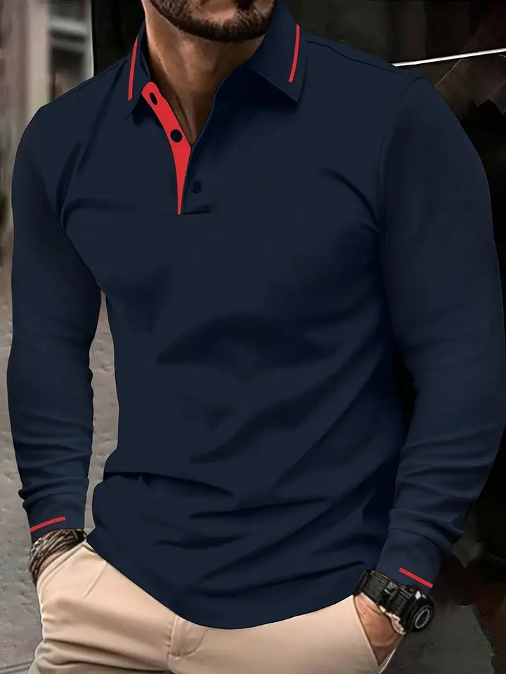 Karunaratne - Elegante Polo De Manga Larga