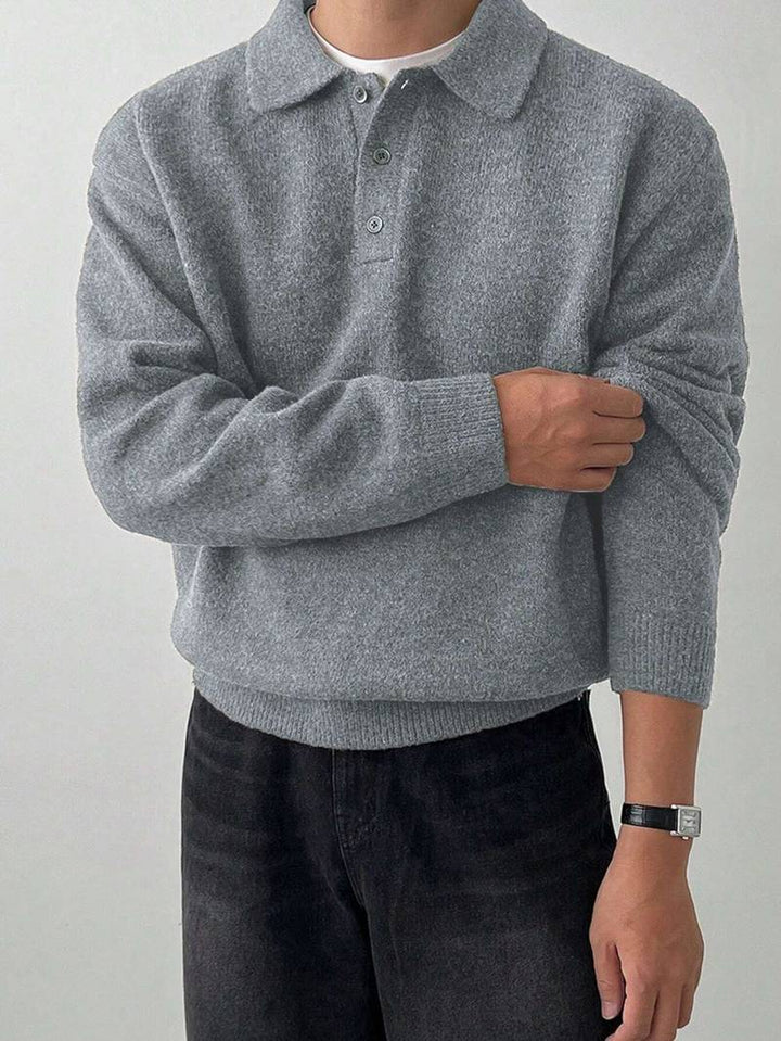 Eliran - Elegante Jersey de Manga Larga Con Cuello Alto