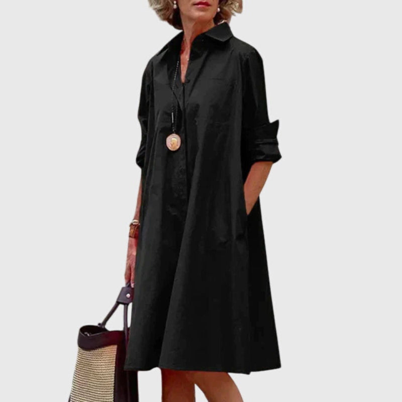 Oshadi - Elegante Minivestido Con Bolsillo