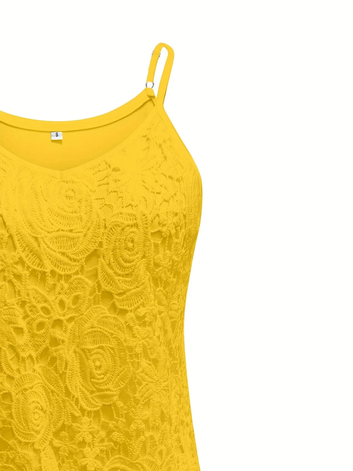 Juna - Elegante Sin Mangas Enlace Top Con Cuello En V